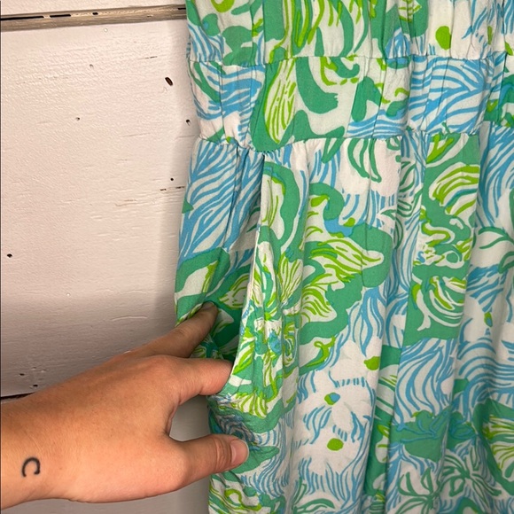 Lilly Pulitzer Melba Lagoon Green Jumpsuit - Picture 4 of 12